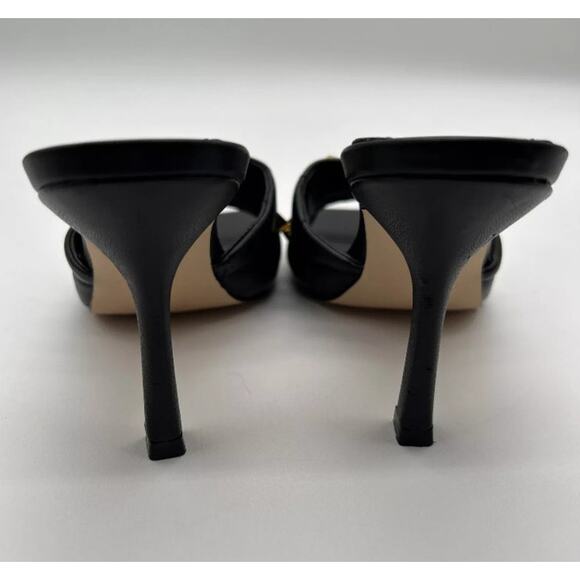 MARC FISHER Womens NEW Dacorin Gold Stud Embellished Slide Heels Sandals Size 9 - Picture 9 of 9